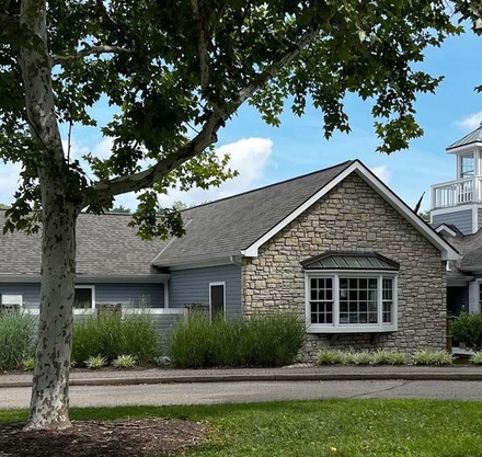 a house with a bell tower
