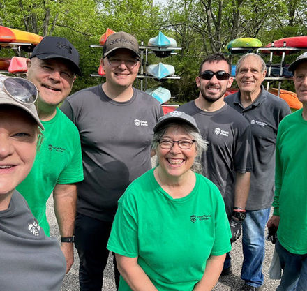 a group of people posing for a photo